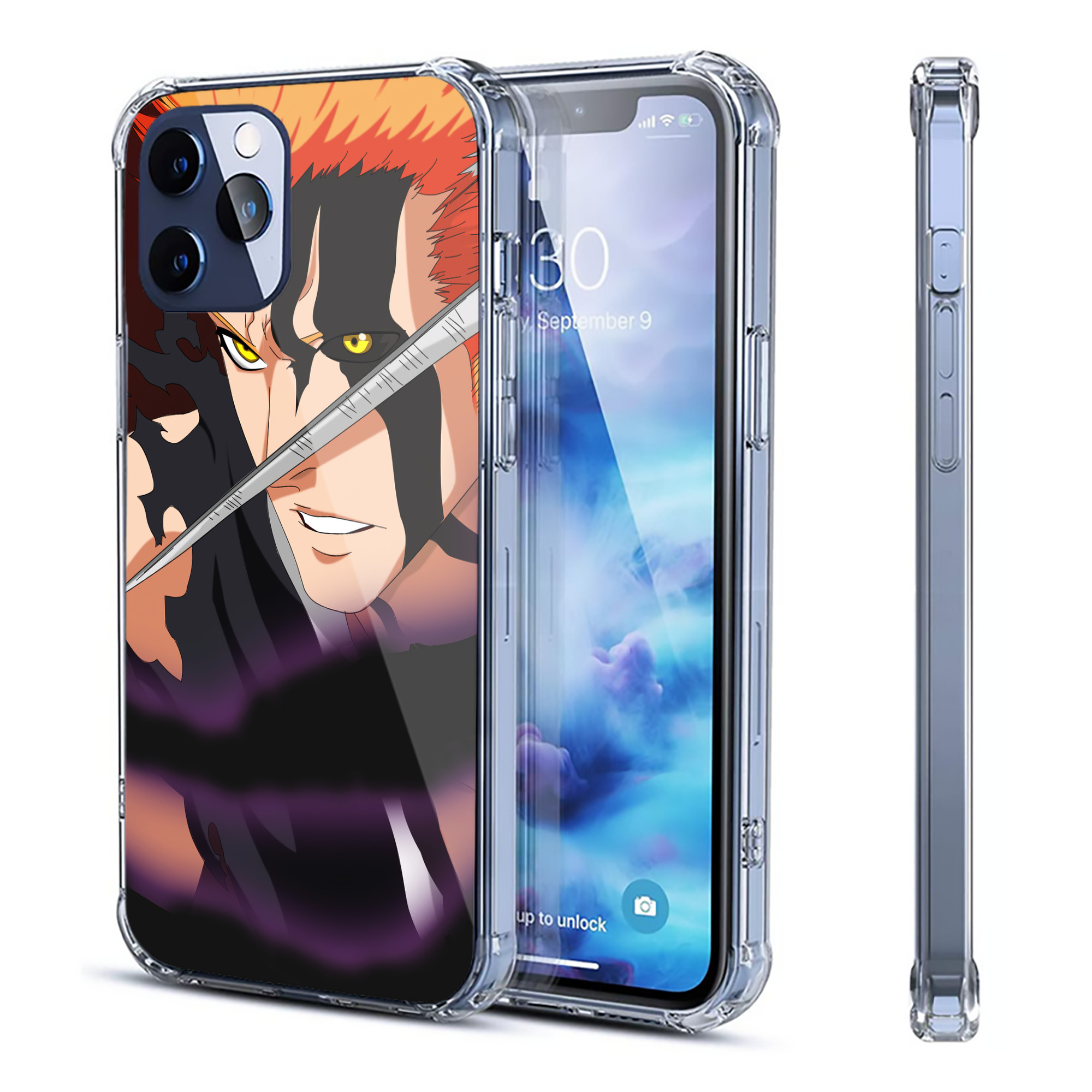 （画像用） ブリーチ BLEACH 【iPhone 12シリーズ対応】透明スマホケース（クリアソフトケース）